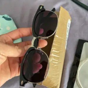Retro-Chic Half Frame Sunglasses